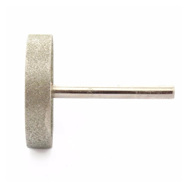150 Medium Grit 50mm Cylinder Diamond Grinding Head Mounted Points 6mm Shank Lapidary Tool - Image 2