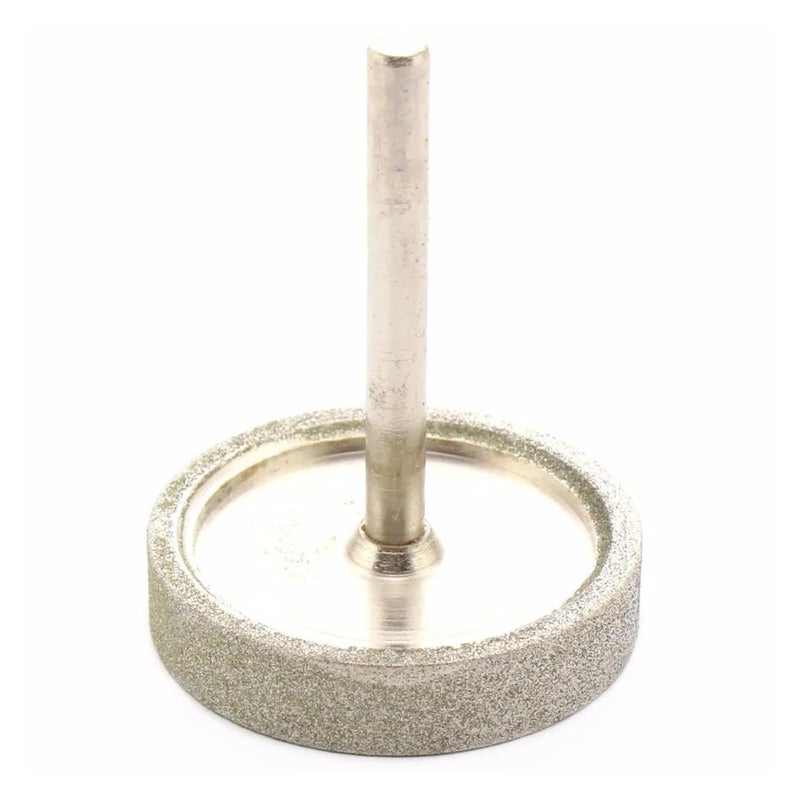 150 Medium Grit 50mm Cylinder Diamond Grinding Head Mounted Points 6mm Shank Lapidary Tool - Image 4