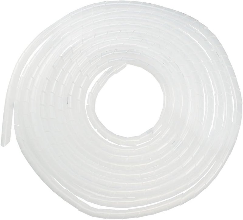 uxcell Spiral Cable Wrap Wire Cord Wraps 1/2-inch x 18ft PE Polyethylene Tubing for Computer Wire - Image 1
