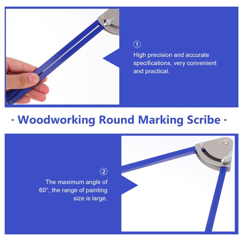 10 Inch Alloy Round Marking Gauge Woodworking Circular Scribe Carpenter Precision Layout Tool - Image 4