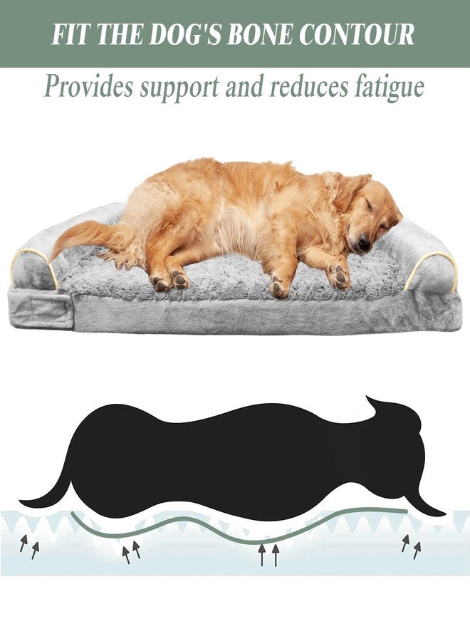 MODCART Orthopedic Dog Bed, Extra Large with Memory Foam, Waterproof & Washable Cover (36 in, Grey) - Image 3