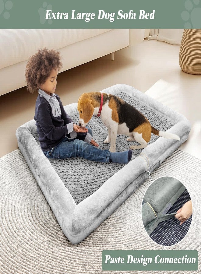 MODCART Orthopedic Dog Bed, Extra Large with Memory Foam, Waterproof & Washable Cover (36 in, Grey) - Image 5