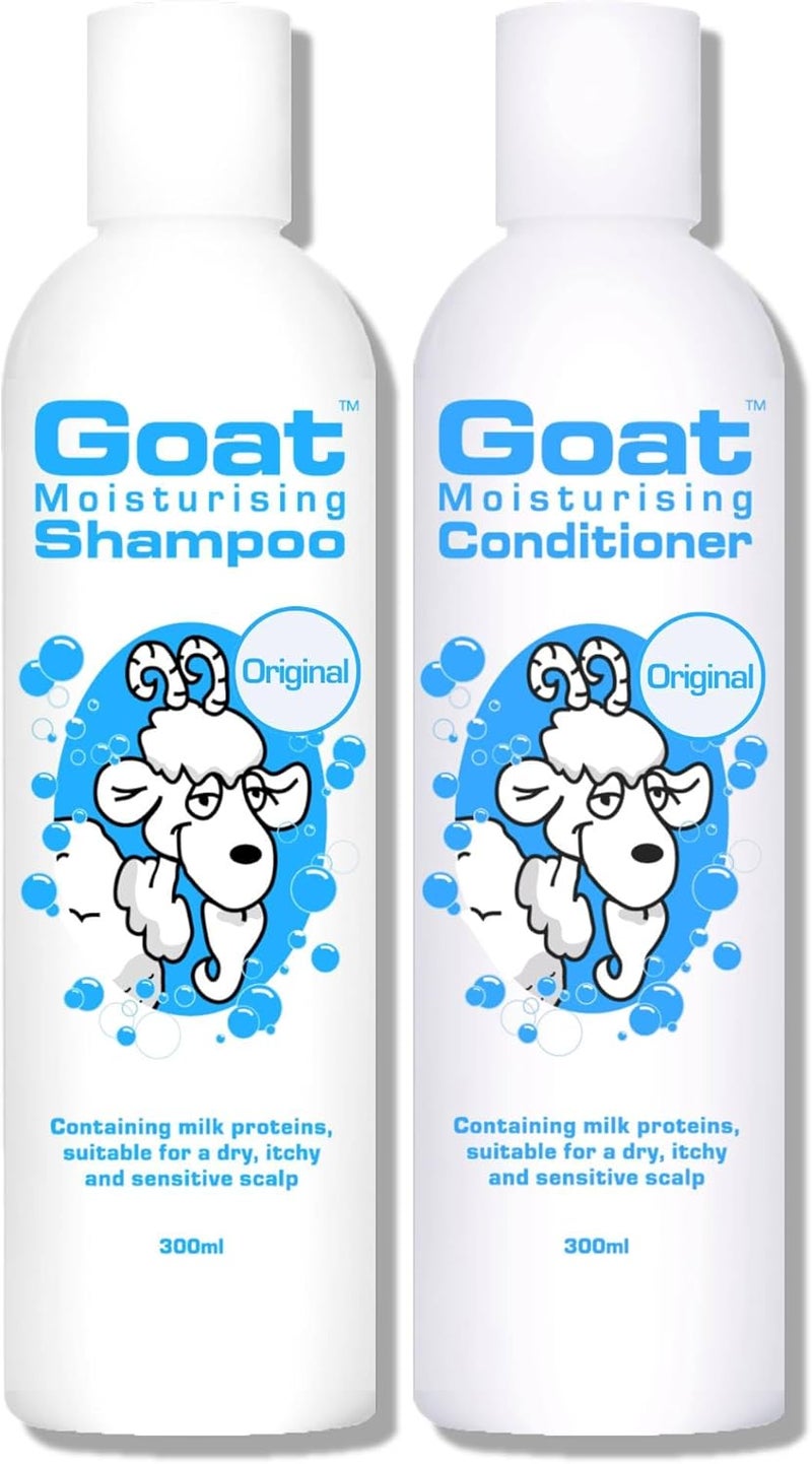Goat Milk Soap Moisturizing Shampoo Conditioner Value Pack Sulfate Paraben and Petrochemical Free Shampoo and Conditioner Set Original