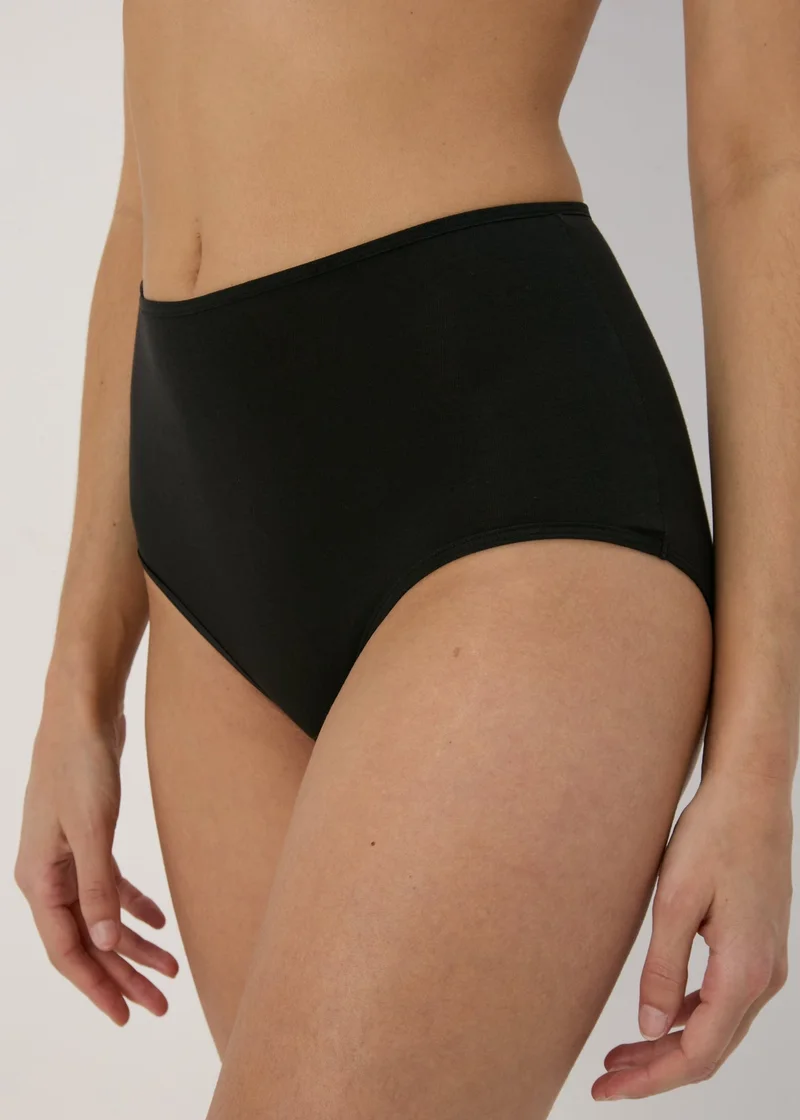 Matalan 4 Pack Black Full Knickers