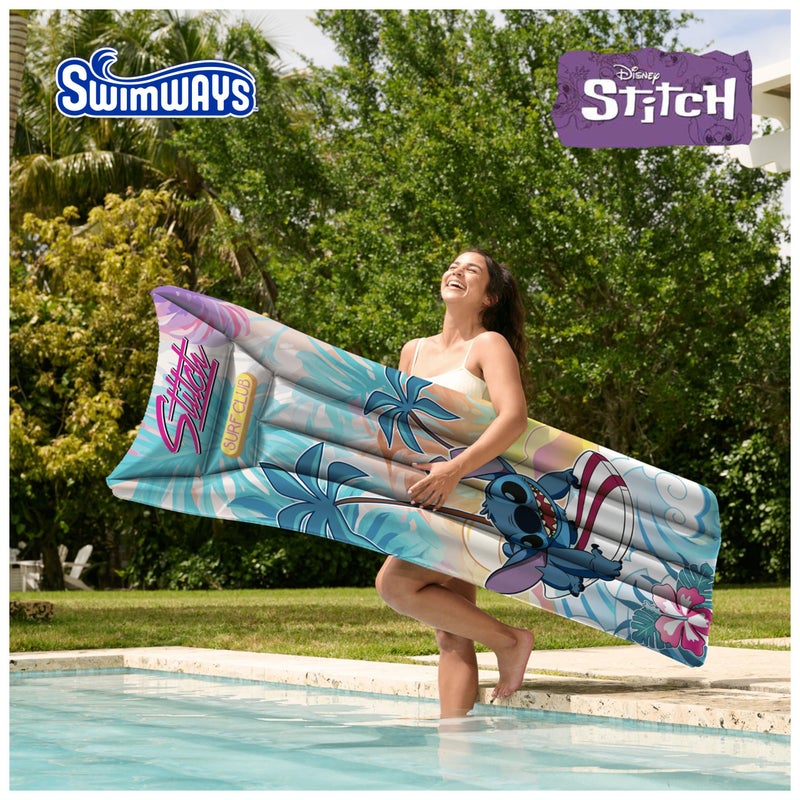 Swimways Stitch Suntanner Pool Float, Inflatable Pool Floats & Kids Pool Toys, Swimming Pool Accessories & Beach Essentials for Teens Aged 14 & Up - Image 2