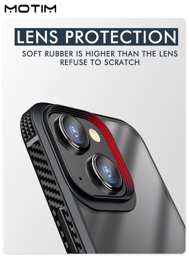 Motim Clear Case for iPhone 14/14 Plus Drop Protection Anti-Yellowing Slim Phone Case Hard Back TPU Bumper Shockproof Anti-Scratch Cover - Image 5