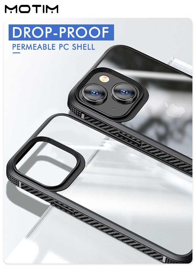 Motim Clear Case for iPhone 14/14 Plus Drop Protection Anti-Yellowing Slim Phone Case Hard Back TPU Bumper Shockproof Anti-Scratch Cover - Image 4