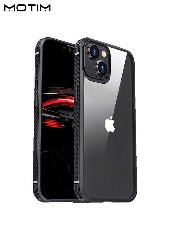 Motim Clear Case for iPhone 14/14 Plus Drop Protection Anti-Yellowing Slim Phone Case Hard Back TPU Bumper Shockproof Anti-Scratch Cover - Image 1