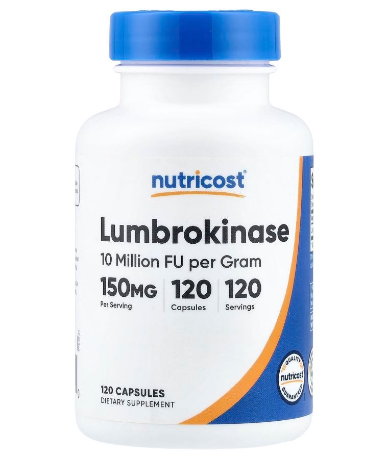 Nutricost Lumbrokinase 150 mg 120 Capsules