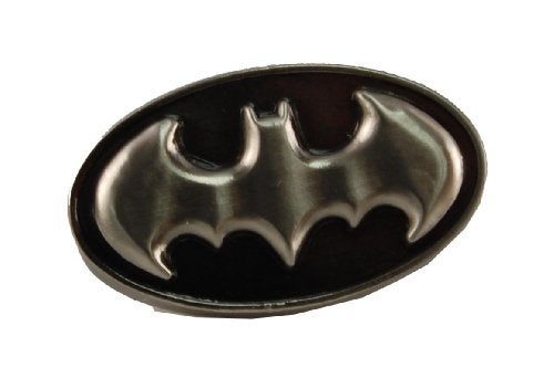 DC Batman Logo Pewter Lapel PinSilver1 Black - Image 5