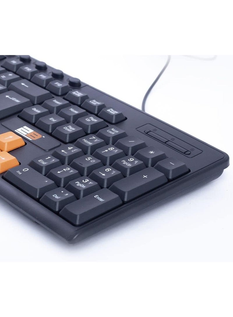 2B 2B Multimedia USB Keyboard With Colored Buttons for Playing  - Image 4