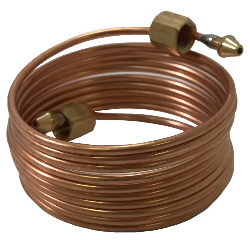 Sherco-Auto Mechanical Oil Pressure Gauge 72" Inch Copper Line Tubing Install Kit w/Fittings - Image 2