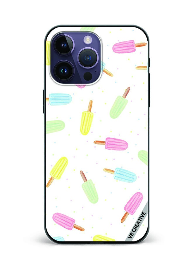 VR CREATIVE Protective Case Cover For Apple iPhone 15 Pro Ice Cream Design Multicolour - Image 1
