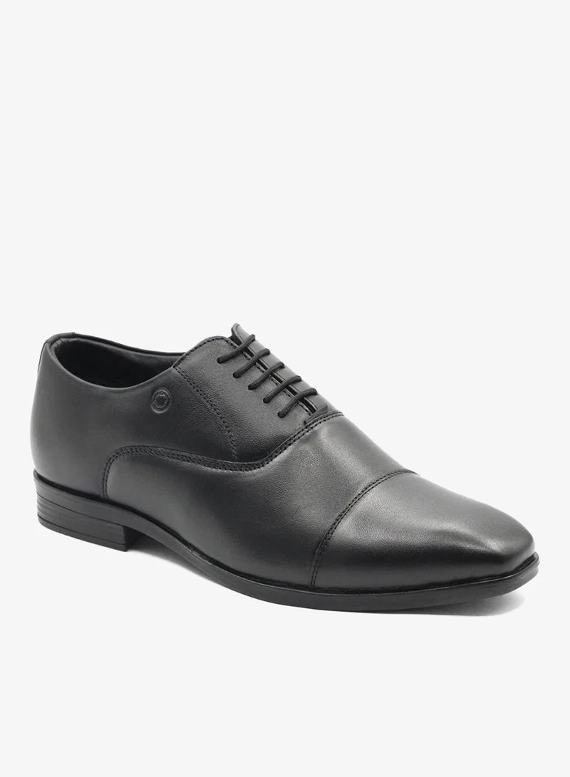 Geoomnii Black Formal Lace-Up Shoes for Men – Elegant & Comfortable Office Footwear for Men | Best Price UAE