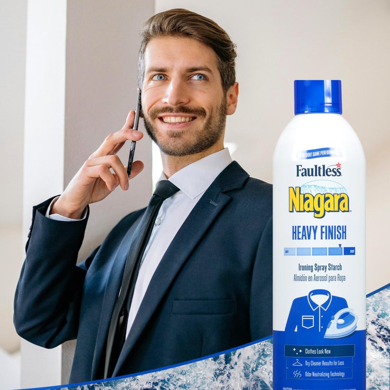 Faultless Niagara Niagara Spray Starch Plus, Heavy, 20 Oz - Image 3