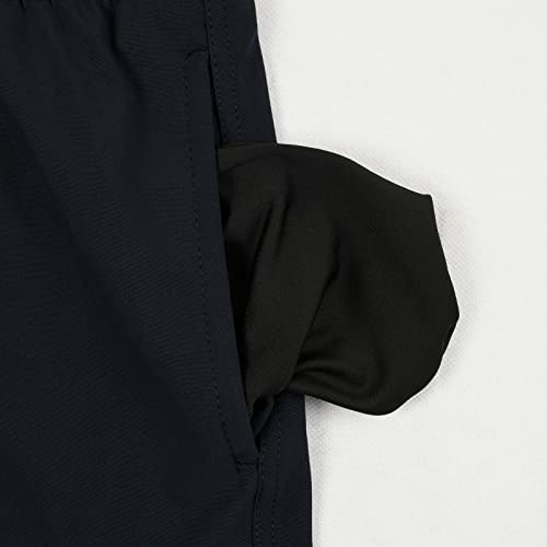 MADHERO Mens Swim Trunks with Compression Liner 2 in 1 Quick Dry Swimming Shorts Swimwear Navy Blue Size S - Image 3