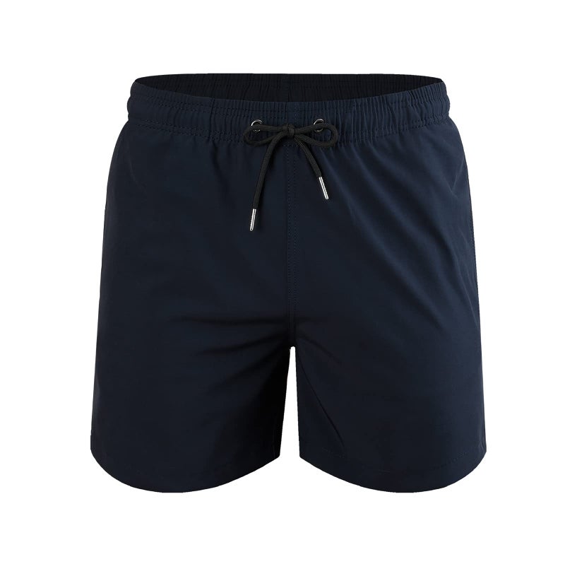 MADHERO Mens Swim Trunks with Compression Liner 2 in 1 Quick Dry Swimming Shorts Swimwear Navy Blue Size S - Image 4