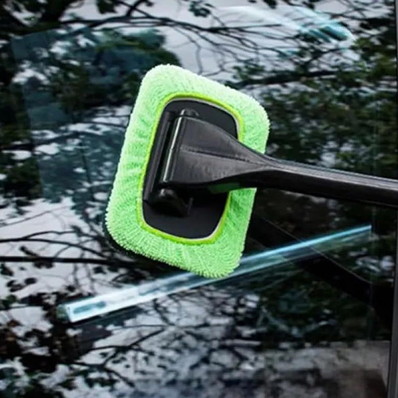 Windshield Cleaner Tool - Interior Glass Detailing Wand, Soft Microfiber Pad Cleaner, Swivel Head Design, Scratch-Free Finish | Cleaning Equipment for Vehicles Cars Trucks Home Window Mirror Care - Image 4