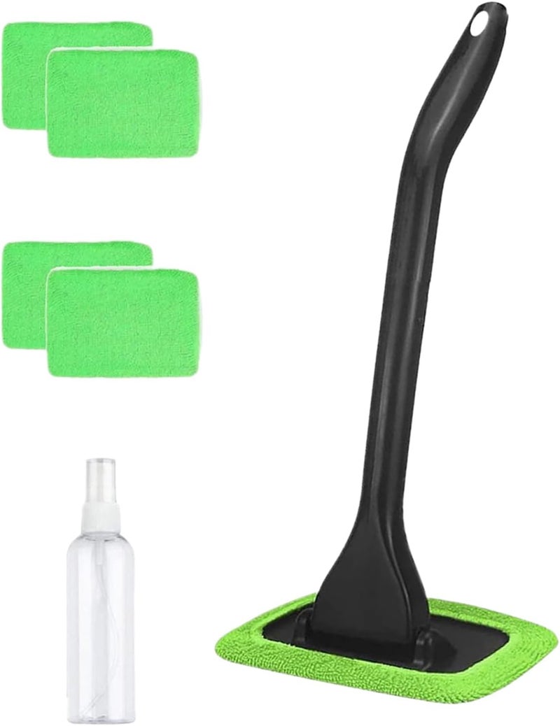 Windshield Cleaner Tool - Interior Glass Detailing Wand, Soft Microfiber Pad Cleaner, Swivel Head Design, Scratch-Free Finish | Cleaning Equipment for Vehicles Cars Trucks Home Window Mirror Care - Image 1