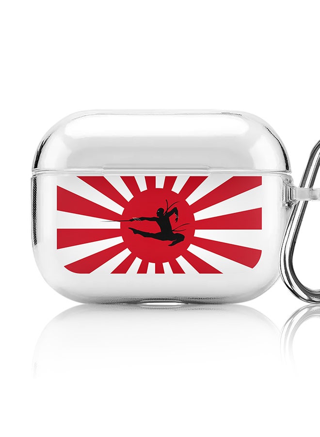 Stylizedd Classic Clear printed Case for Apple AirPods Pro 2nd Generation Thin Transparent Cover [Designed for Apple AirPods Pro 2nd Generation] - Son of Ninja - Image 1