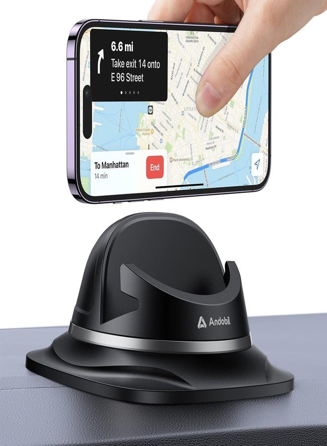 andobil Upgraded Car Phone Holder, Stable & Silicone Phone Holders for Your Car, 360°Rotatable Dashboard Cell Phone Holder, Cell Phone Car Mount Compatible with iPhone 16 Pro Max/15/14/13/12, Samsung - Image 1