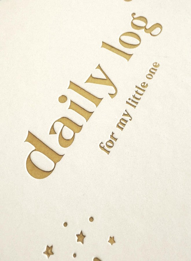 Bubbarino: Baby Daily Log Book, Track and Monitor Newborn Nursing, Sleep, Diaper and Milestones. Gift for new Parents, Grandparents, Babyshower, Nanny or Daycare - Hardcover leather A5 (Beige/Gold) - Image 3