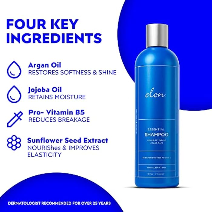 Elon Complete Kit for Thinning Hair – Elon Essential Shampoo and Conditioner Set + Matrix 5000 Hair Growth Supplement – NO Sulfates, Parabens or Phthalates - Image 4