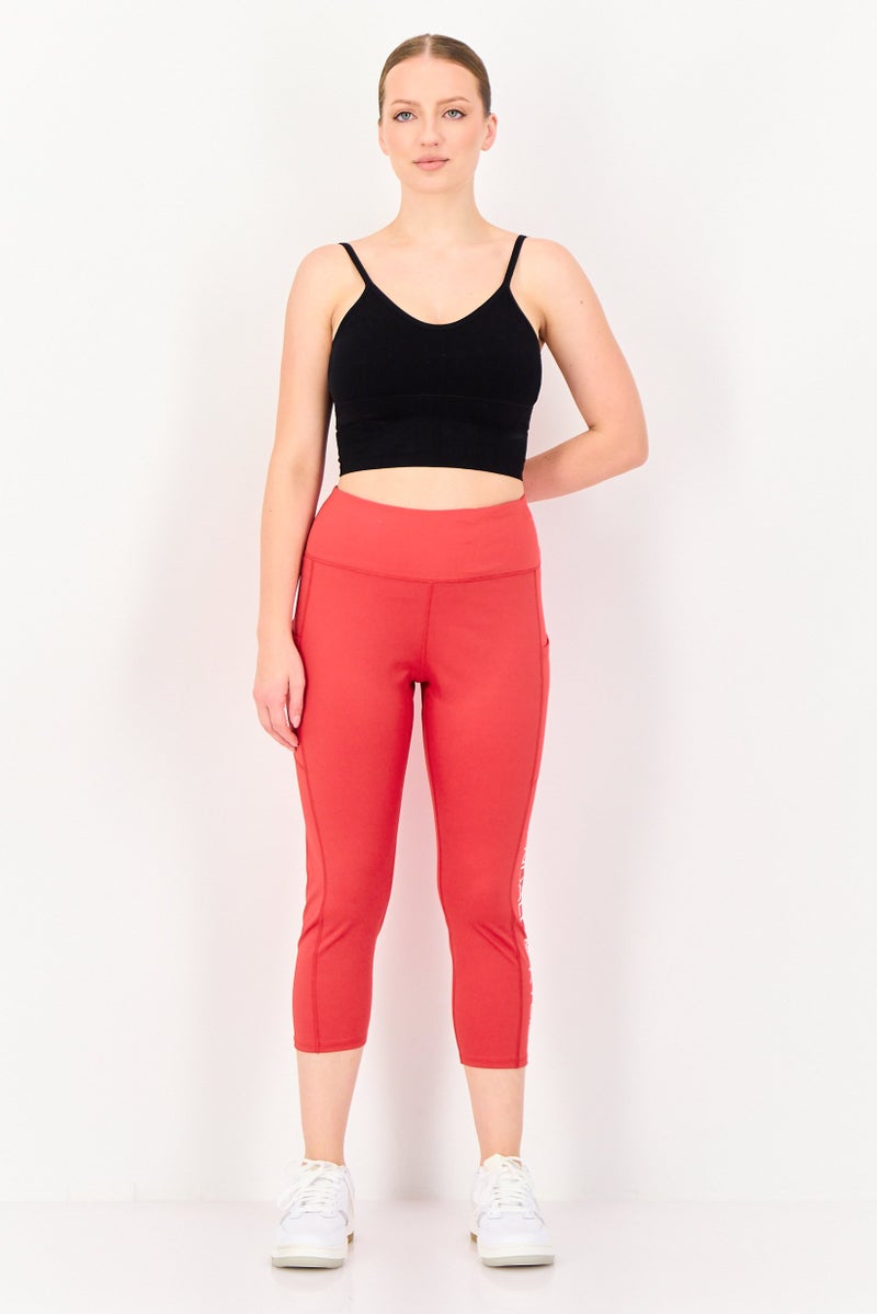 KENDALL + KYLIE Women Sportswear Fit Yoga Leggings, Red - Image 4