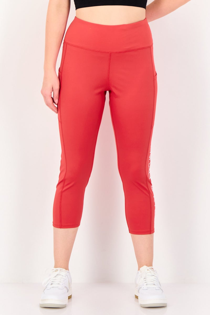 KENDALL + KYLIE Women Sportswear Fit Yoga Leggings, Red - Image 1