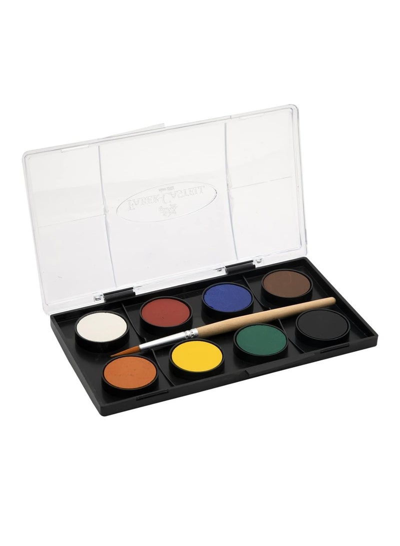 FABER-CASTELL طقم ألوان مائية مكون من 8 قطع مع فرشاة لرسم الألوان المائية - Image 2