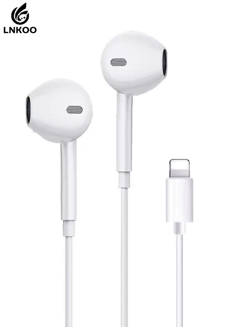 لنكوو سماعات أذن سلكية لايتنينج باللون الأبيض - Image 1