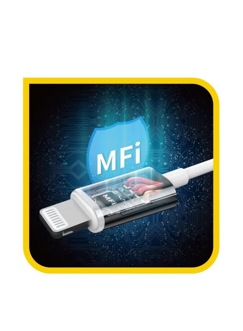 لنكوو سماعات أذن سلكية لايتنينج باللون الأبيض - Image 3