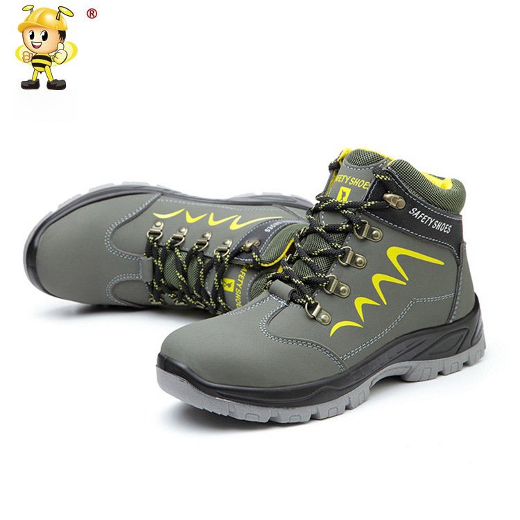 Men'S Anti-Smashing Anti-Piercing Work Shoes For Construction Site Waterproof Work Shoes Wear-Resistant Protective Shoes For Winter Safety Shoes Cotton - Image 5