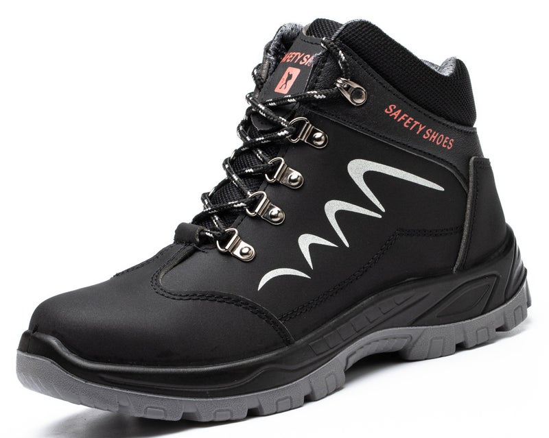 Men'S Anti-Smashing Anti-Piercing Work Shoes For Construction Site Waterproof Work Shoes Wear-Resistant Protective Shoes For Winter Safety Shoes Cotton - Image 1