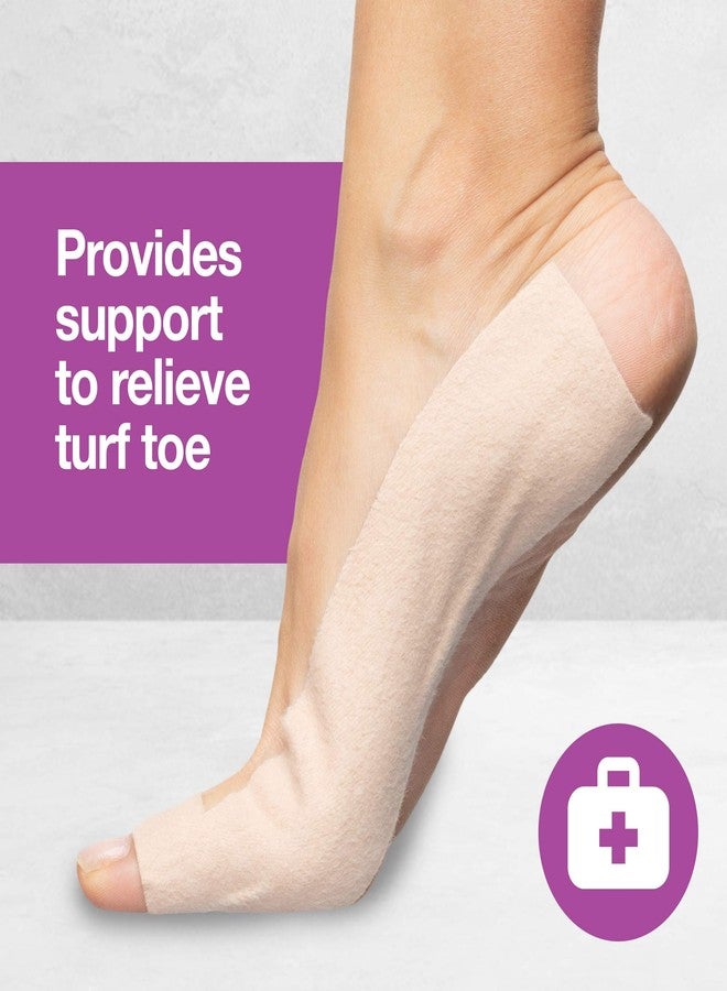 ZenToes Turf Toe T-Straps - 10 Pack Moleskin Splints for Big Toe Injuries - Adhesive Toe Straighteners - Image 3