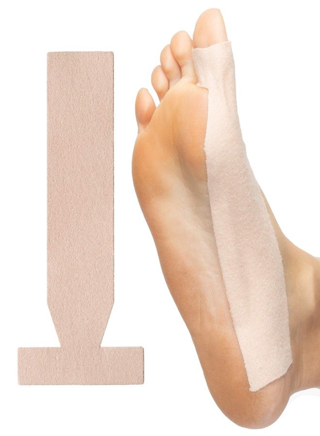ZenToes Turf Toe T-Straps - 10 Pack Moleskin Splints for Big Toe Injuries - Adhesive Toe Straighteners - Image 1