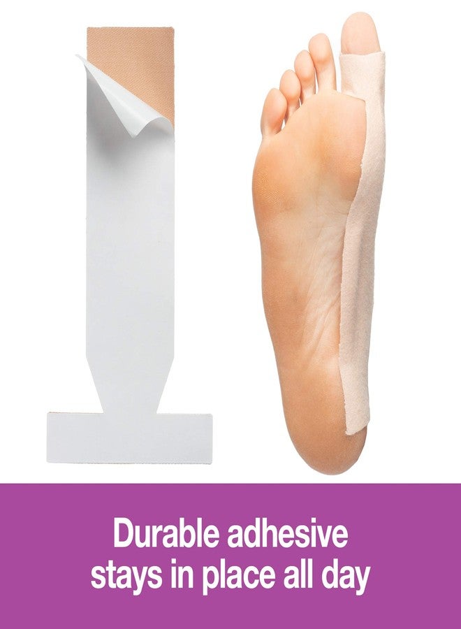 ZenToes Turf Toe T-Straps - 10 Pack Moleskin Splints for Big Toe Injuries - Adhesive Toe Straighteners - Image 4