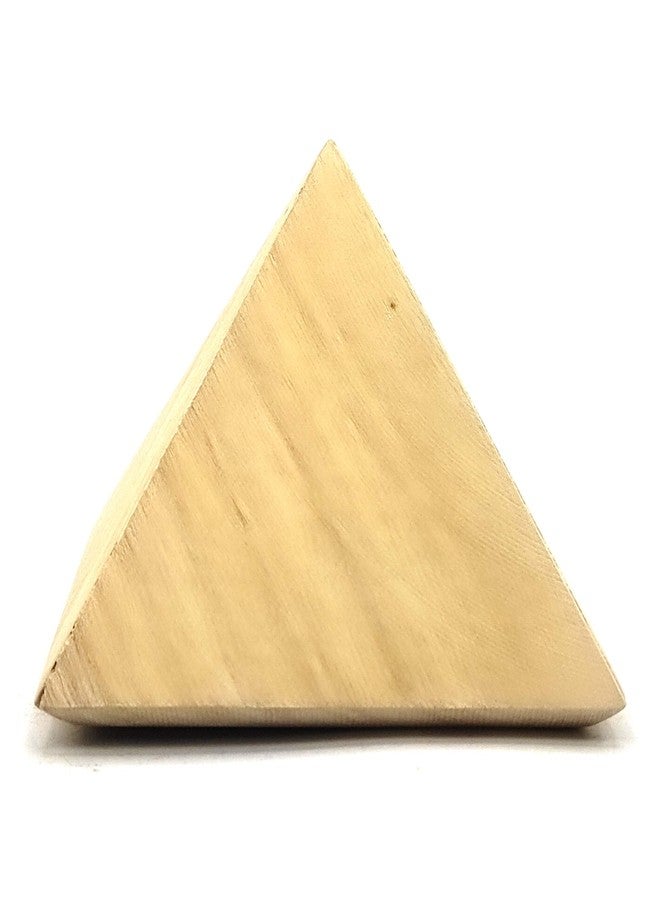 Plus Value Shriparni Wooden Pyramid Vaastu Remedies Main Door Home Office (Size 3 Inches) - Image 1