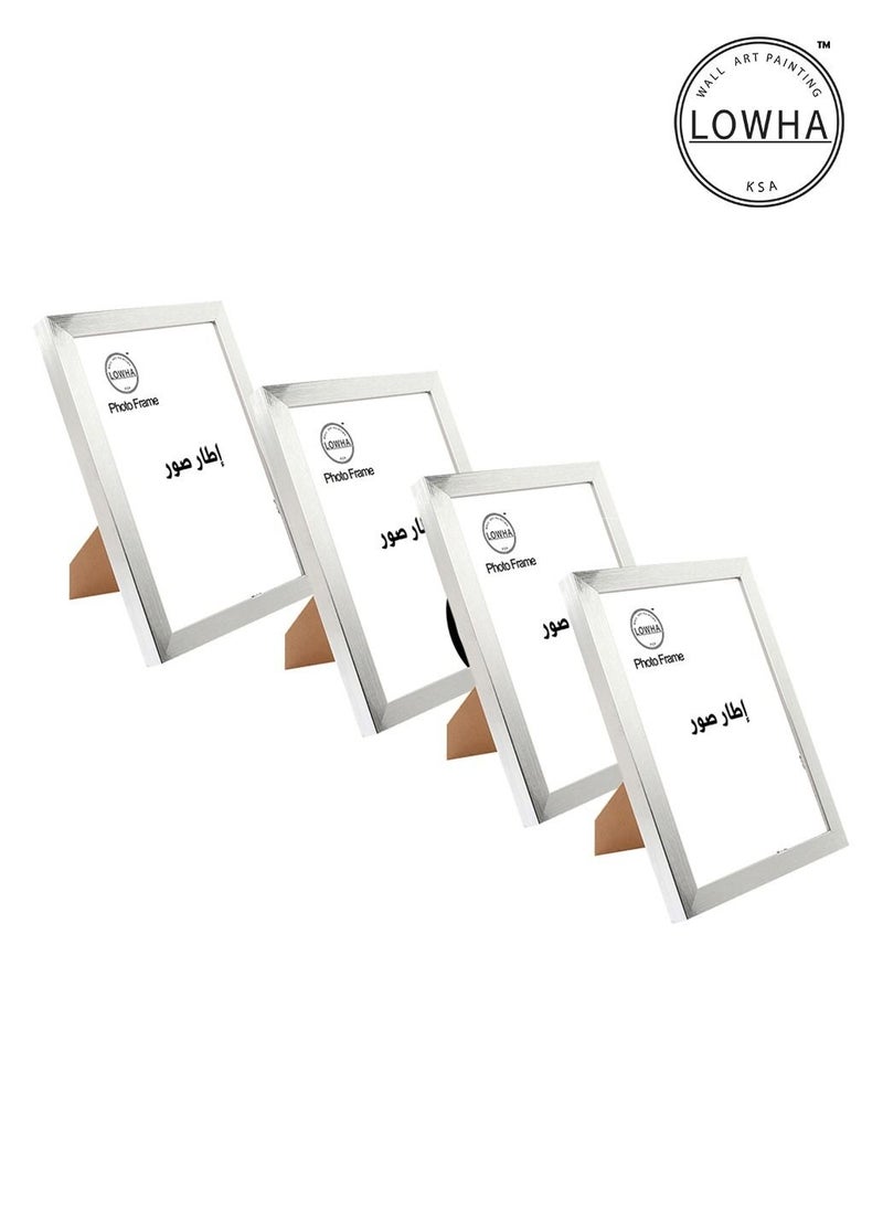 LOWHA - Set Of 4 Wall Or Tabletop Stand Photo Frame With Horizontal and Vertical Formats - Image 1