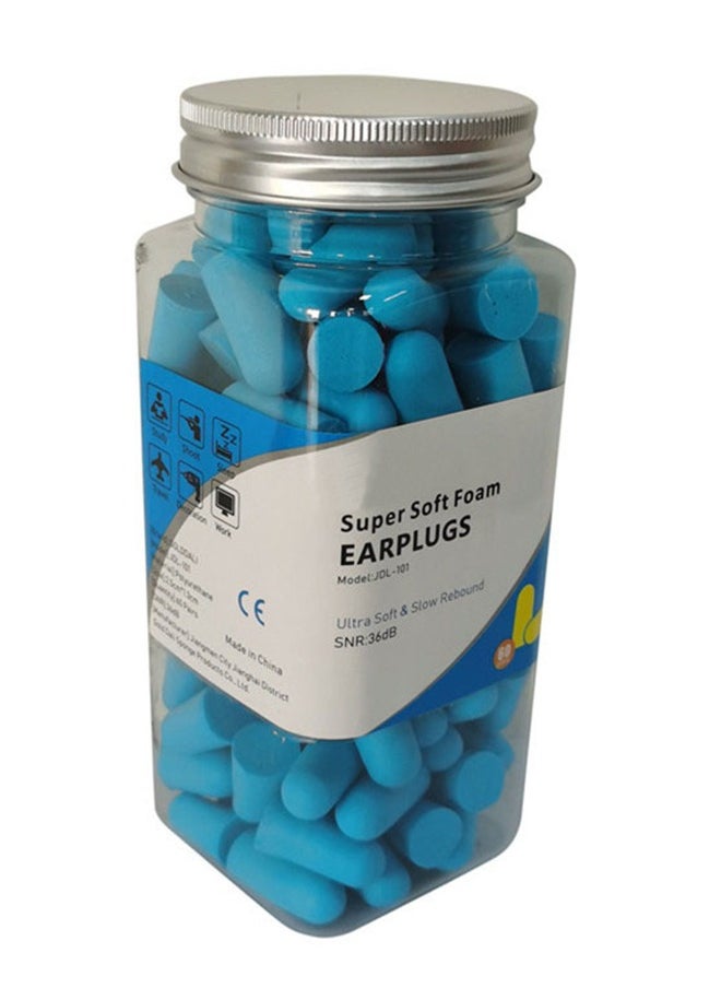 Generic - Ultra Soft Foam Earplugs Sleep, Noise Cancelling Ear Plugs for Sleeping, Shooting,Travel and Work- 38dB Highest Noise Reduction-60 Pairs Pack (Lake Blue) - Image 1