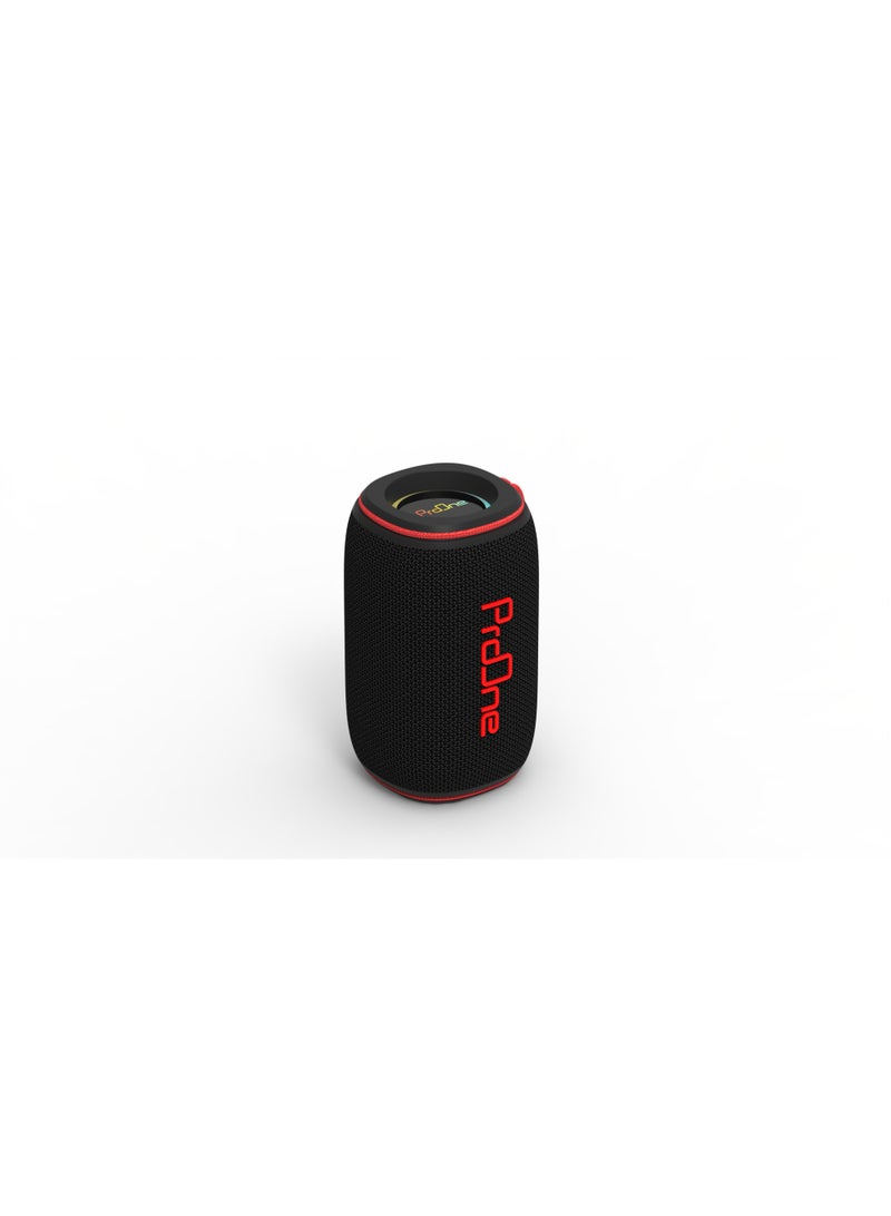 ProOne ProOne PSB4119 Bluetooth Speaker, 10W Dual Channel, IPX Water-Resistant, USB/TF/AUX/FM Support, Up to 10H Playtime, Black  - Image 2