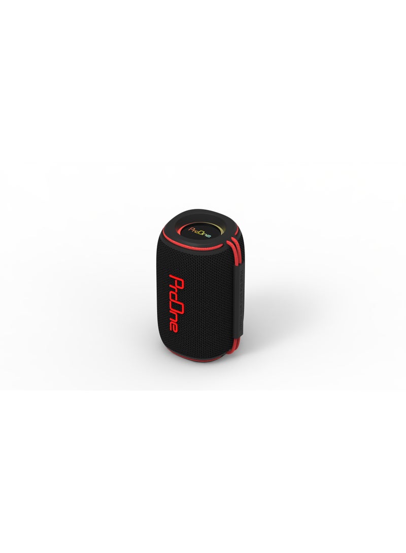 ProOne ProOne PSB4119 Bluetooth Speaker, 10W Dual Channel, IPX Water-Resistant, USB/TF/AUX/FM Support, Up to 10H Playtime, Black  - Image 5