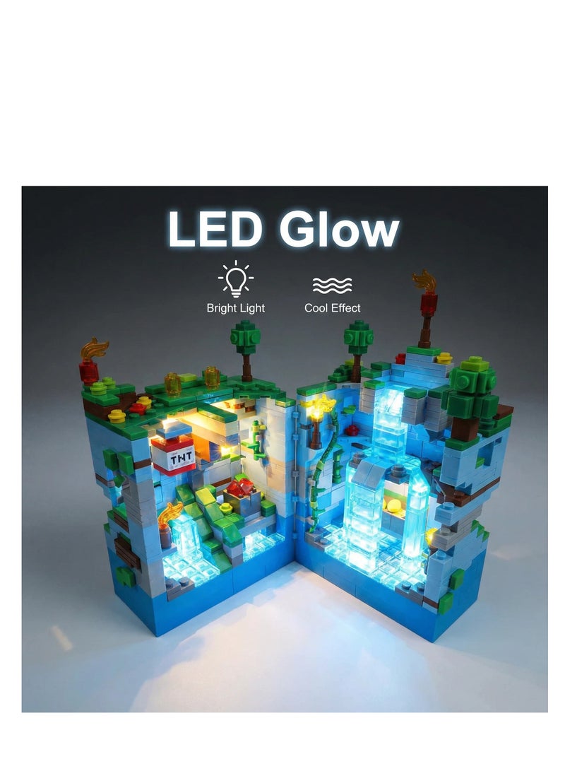 MINECRAFT مجموعة إضاءة LED من ماين كرافت لألعاب ماين كرافت لبنات البناء الإبداعية التي يمكنك صنعها بنفسك - Image 2