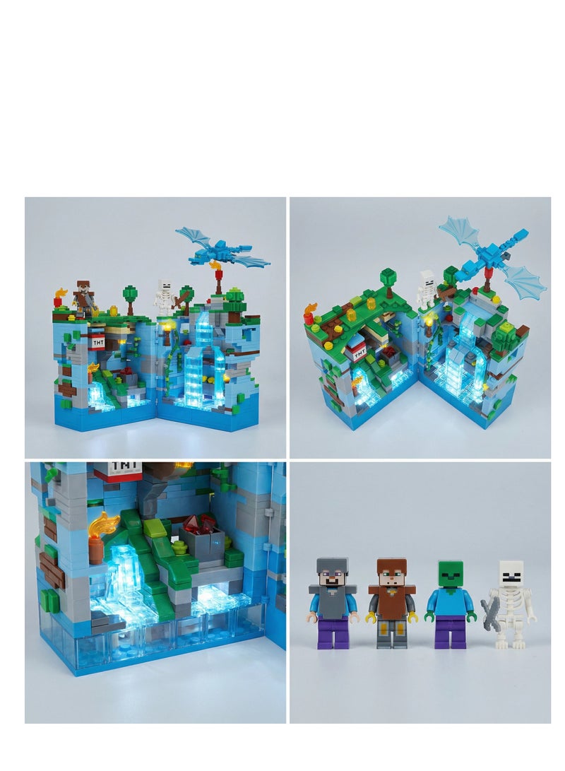 MINECRAFT مجموعة إضاءة LED من ماين كرافت لألعاب ماين كرافت لبنات البناء الإبداعية التي يمكنك صنعها بنفسك - Image 5