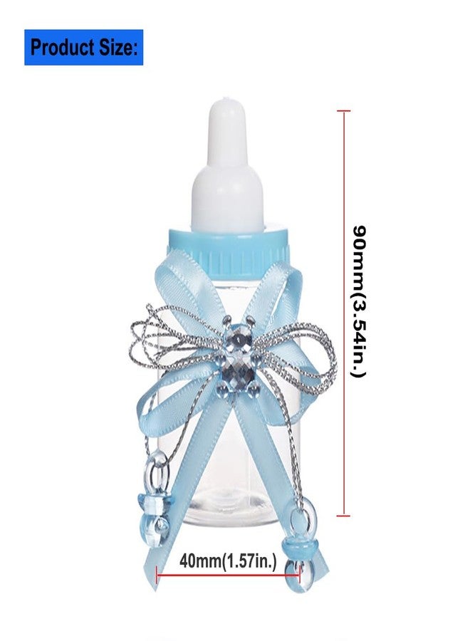 LXKBD 36Pcs Baby Shower Party Favor Boxes,Cute Bear Candy Bottles for Boy Baby Birthday Party Gift Decoration Blue - Image 2