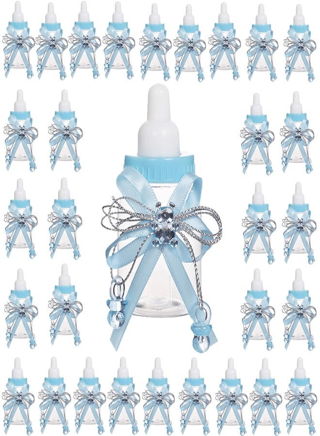 LXKBD 36Pcs Baby Shower Party Favor Boxes,Cute Bear Candy Bottles for Boy Baby Birthday Party Gift Decoration Blue - Image 1