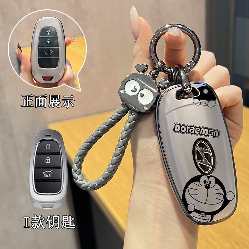 Hyundai Key Cover for ix35, Elantra, Mistra, Sonata, Tucson, ix25, Reina, Santa Fe, Festa - TPU Cartoon Keychain