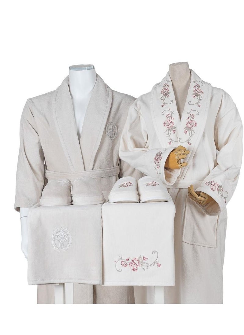 LAMA Home Tekstil Set Bath Robe Beige Double  - Image 1
