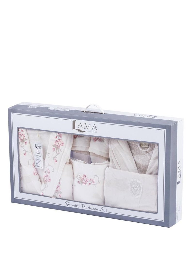 LAMA Home Tekstil Set Bath Robe Beige Double  - Image 3