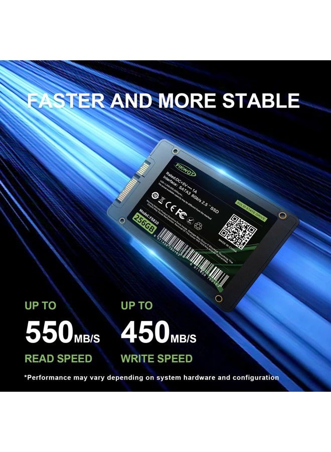 Fikwot FS810 SATA SSD 256GB 2.5" Internal Solid State Drive, Up to 560MB/s, SATA III 6 Gb/s, Compatible with Laptop and PC Desktop - Image 3